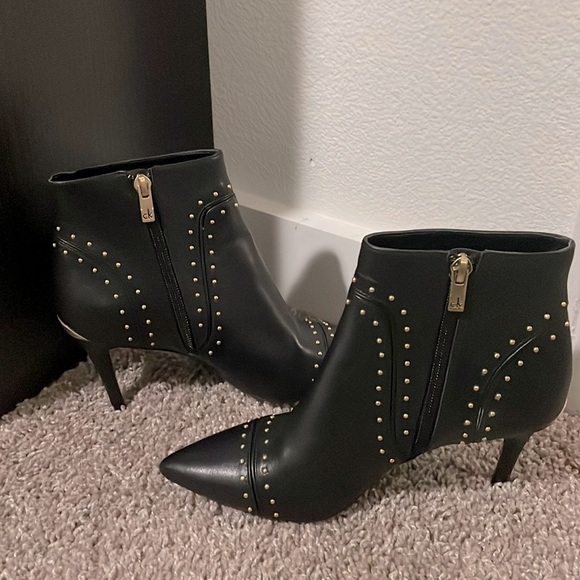 Calvin Klein Shoes - Calvin Klein Studded Grazia Ankle Boots